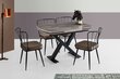 Valgomojo stalas Asir Viva 1082, rudas/juodas kaina ir informacija | Virtuvės ir valgomojo stalai, staliukai | pigu.lt