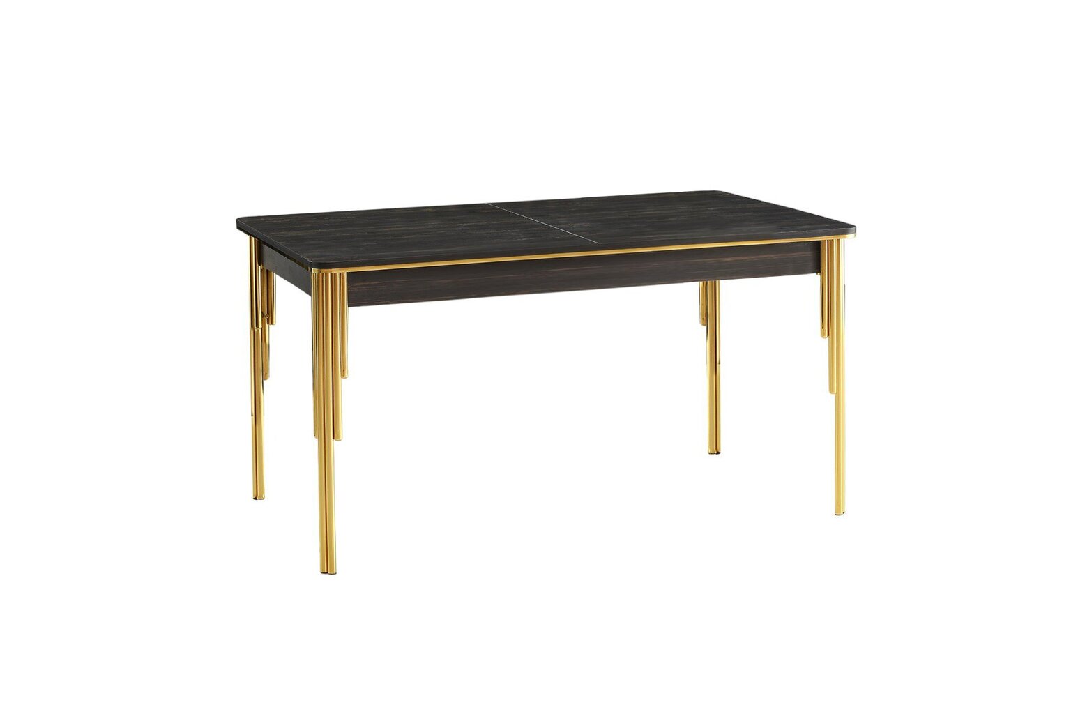 Valgomojo stalas Asir Damla 1101, juodas/auksinis цена и информация | Virtuvės ir valgomojo stalai, staliukai | pigu.lt