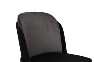 4-ių kėdžių komplektas Kalune Design Dore 150 V4, juodas/pilkas kaina ir informacija | Virtuvės ir valgomojo kėdės | pigu.lt