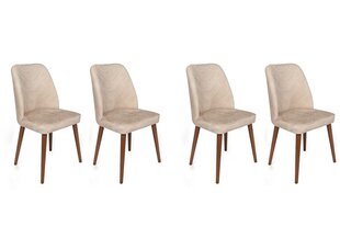 комплект из 4 стульев Kalune Design Dallas 550 V4, бежевый цена и информация | Стулья для кухни и столовой | pigu.lt