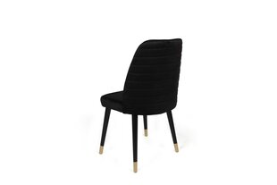 4-ių kėdžių komplektas Kalune Design Hugo 366 V4, juodas kaina ir informacija | Virtuvės ir valgomojo kėdės | pigu.lt