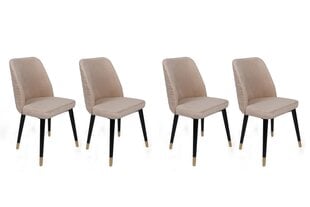 комплект из 4 стульев Kalune Design Hugo 367 V4, бежевый цена и информация | Стулья для кухни и столовой | pigu.lt
