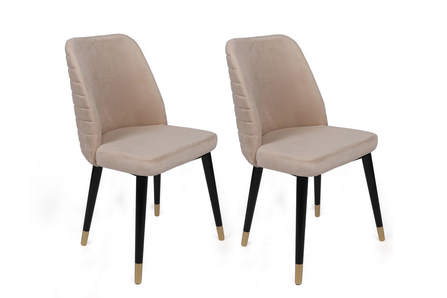 4-ių kėdžių komplektas Kalune Design Hugo 367 V4, smėlio цена и информация | Virtuvės ir valgomojo kėdės | pigu.lt