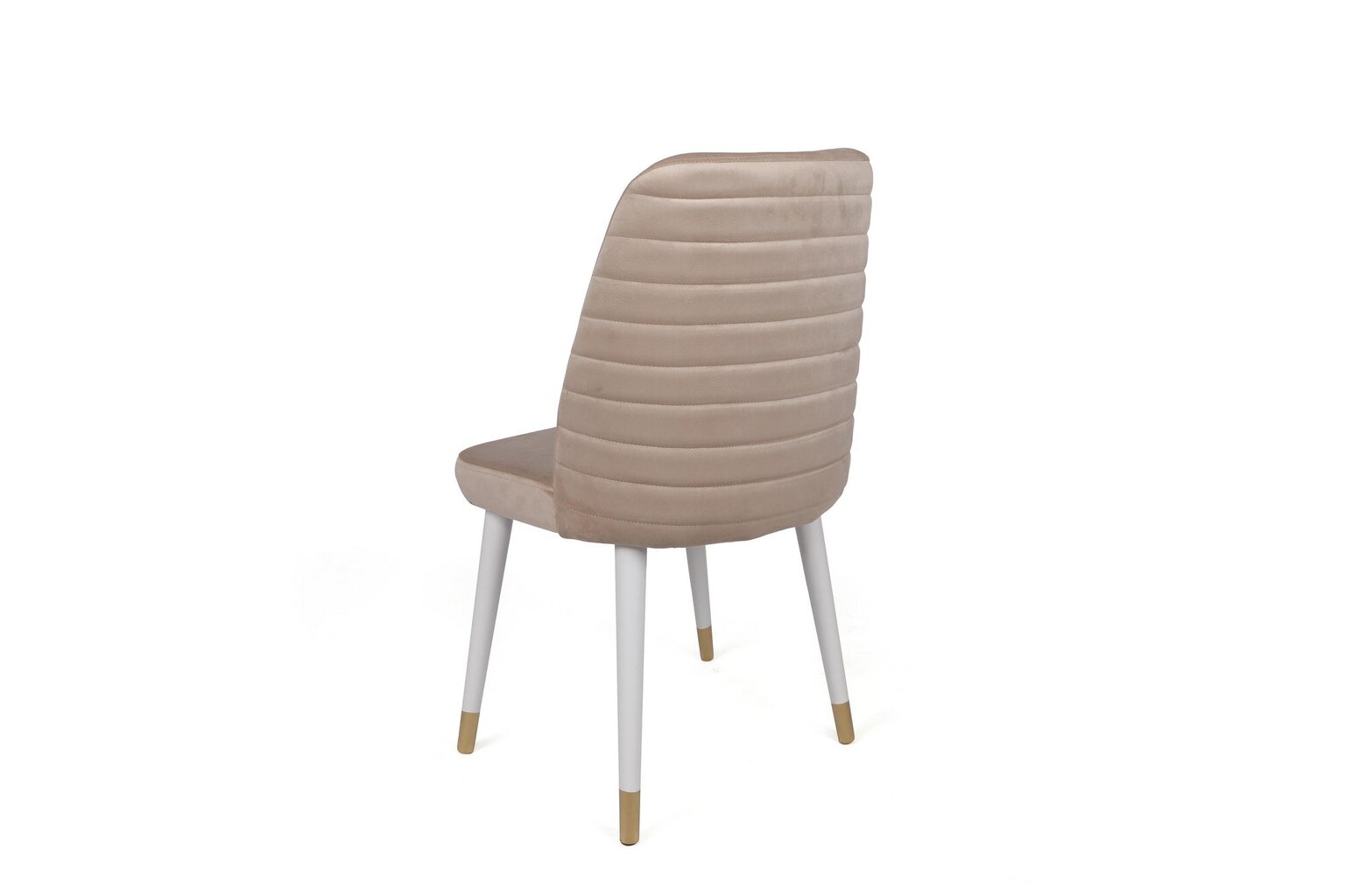 4-ių kėdžių komplektas Kalune Design Hugo-407, smėlio/baltas kaina ir informacija | Virtuvės ir valgomojo kėdės | pigu.lt