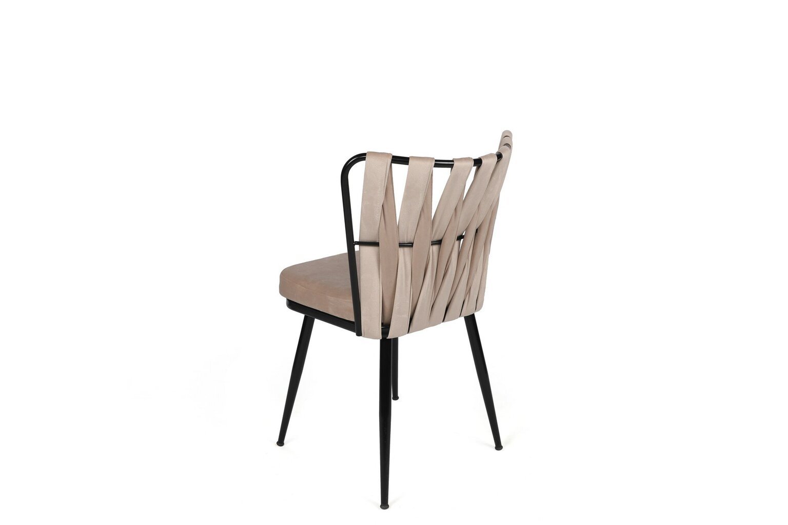 4-ių kėdžių komplektas Kalune Design Kusakli 221 V4, smėlio цена и информация | Virtuvės ir valgomojo kėdės | pigu.lt