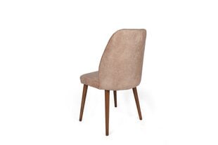 2-jų kėdžių komplektas Kalune Design Dallas 553 V2, smėlio kaina ir informacija | Virtuvės ir valgomojo kėdės | pigu.lt