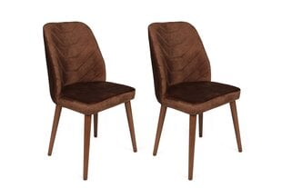 2-jų kėdžių komplektas Kalune Design Dallas 556 V2, smėlio kaina ir informacija | Virtuvės ir valgomojo kėdės | pigu.lt