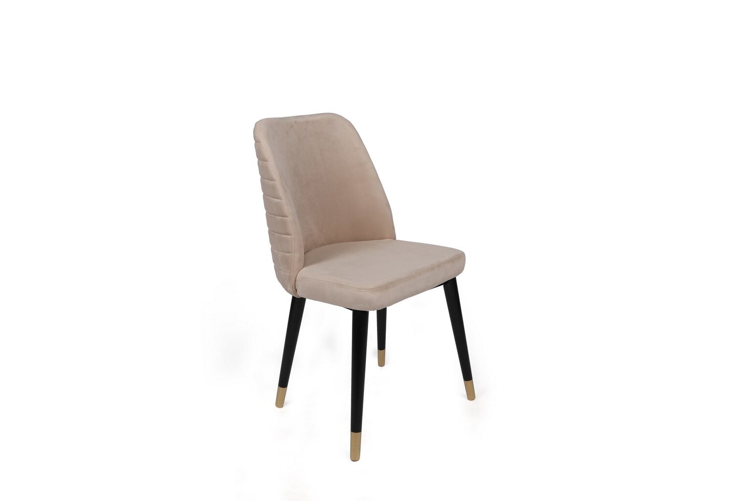 2-jų kėdžių komplektas Kalune Design Hugo 367 V2, smėlio/juodas kaina ir informacija | Virtuvės ir valgomojo kėdės | pigu.lt