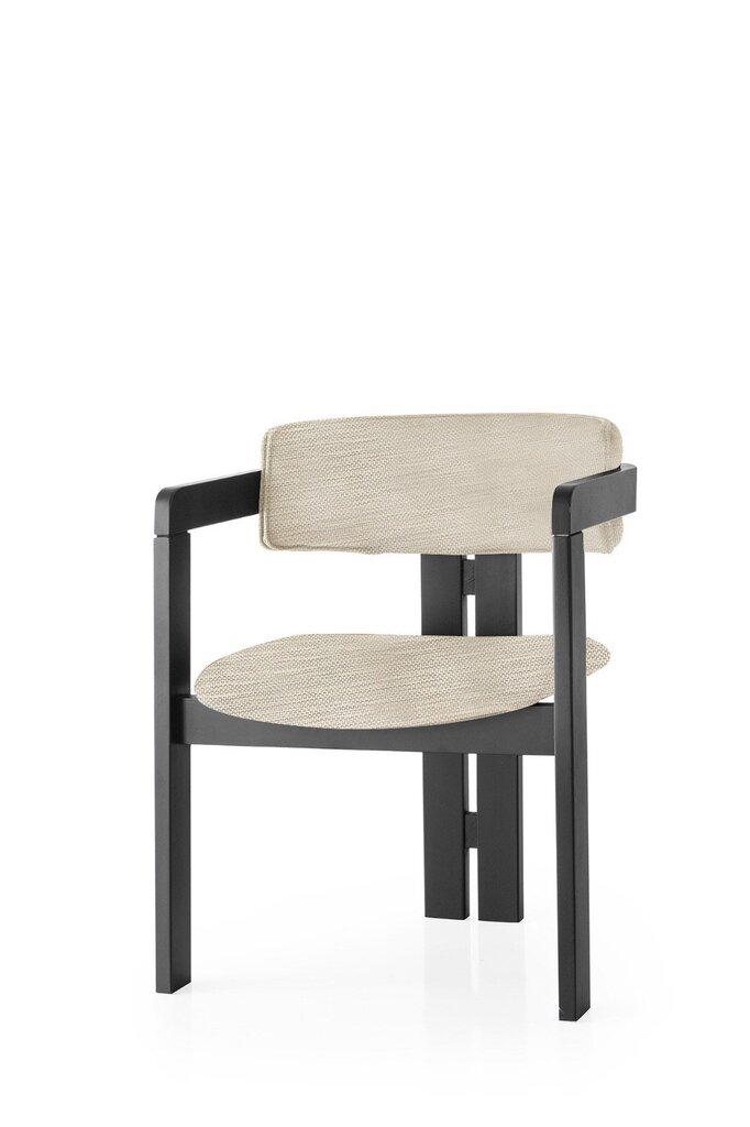 Kėdė Kalune Design CO-006, juoda/pilka цена и информация | Virtuvės ir valgomojo kėdės | pigu.lt