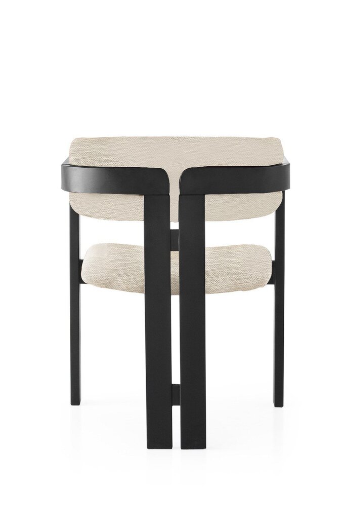 Kėdė Kalune Design CO-006, juoda/pilka kaina ir informacija | Virtuvės ir valgomojo kėdės | pigu.lt