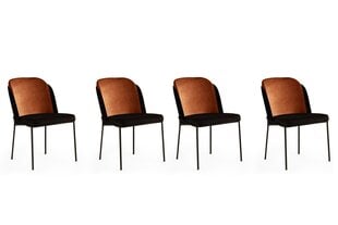 комплект из 4 стульев Kalune Design DR 147 V4, черный цена и информация | Стулья для кухни и столовой | pigu.lt