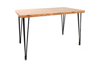 Stalas Kalune Design Lagos-1422, rudas/juodas kaina ir informacija | Virtuvės ir valgomojo stalai, staliukai | pigu.lt