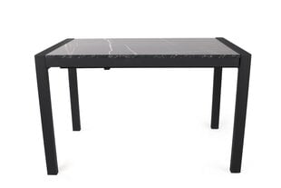 Valgomojo stalas Asir Silva - 1012, juodas kaina ir informacija | Virtuvės ir valgomojo stalai, staliukai | pigu.lt