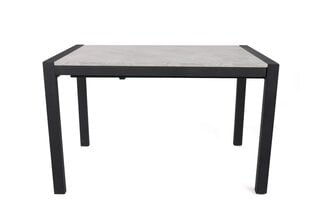 Valgomojo stalas Asir Silva - 1013, pilkas/juodas kaina ir informacija | Virtuvės ir valgomojo stalai, staliukai | pigu.lt