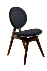 2-ių kėdžių komplektas Kalune Design Touch, pilkas/rudas kaina ir informacija | Virtuvės ir valgomojo kėdės | pigu.lt