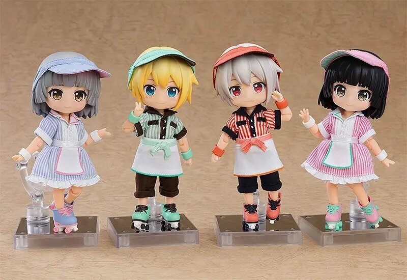 Aprangos rinkinys lėlei Good Smile Nendoroid Doll Diner Boy, žalias kaina ir informacija | Žaislai mergaitėms | pigu.lt