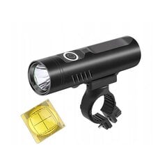 Dviračio žibintuvėlis COB LED 700LM, 3200 mAh, juodas цена и информация | Велосипедные фонари, отражатели | pigu.lt