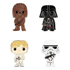 Emalio smeigtukų rinkinys Star Wars Funko Pop! 10 cm, 4 vnt. цена и информация | Аппликации, декорации, наклейки | pigu.lt