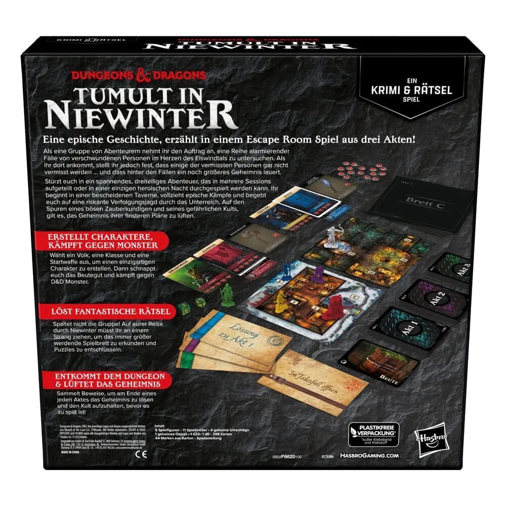 Vaidmenų žaidimas Dungeons & Dragons Brettspiel Tumult in Niewinter, vokiečių kalba kaina ir informacija | Stalo žaidimai, galvosūkiai | pigu.lt