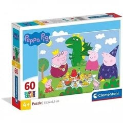 Dėlionė Clementoni Peppa Pig (Kiaulytė Peppa), 60 d. kaina ir informacija | Dėlionės (puzzle) | pigu.lt