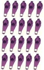 Spiralinių užtrauktukų Nr.3 (4 mm) spynelės, 20 vnt, violetinės kaina ir informacija | Siuvimo reikmenys | pigu.lt