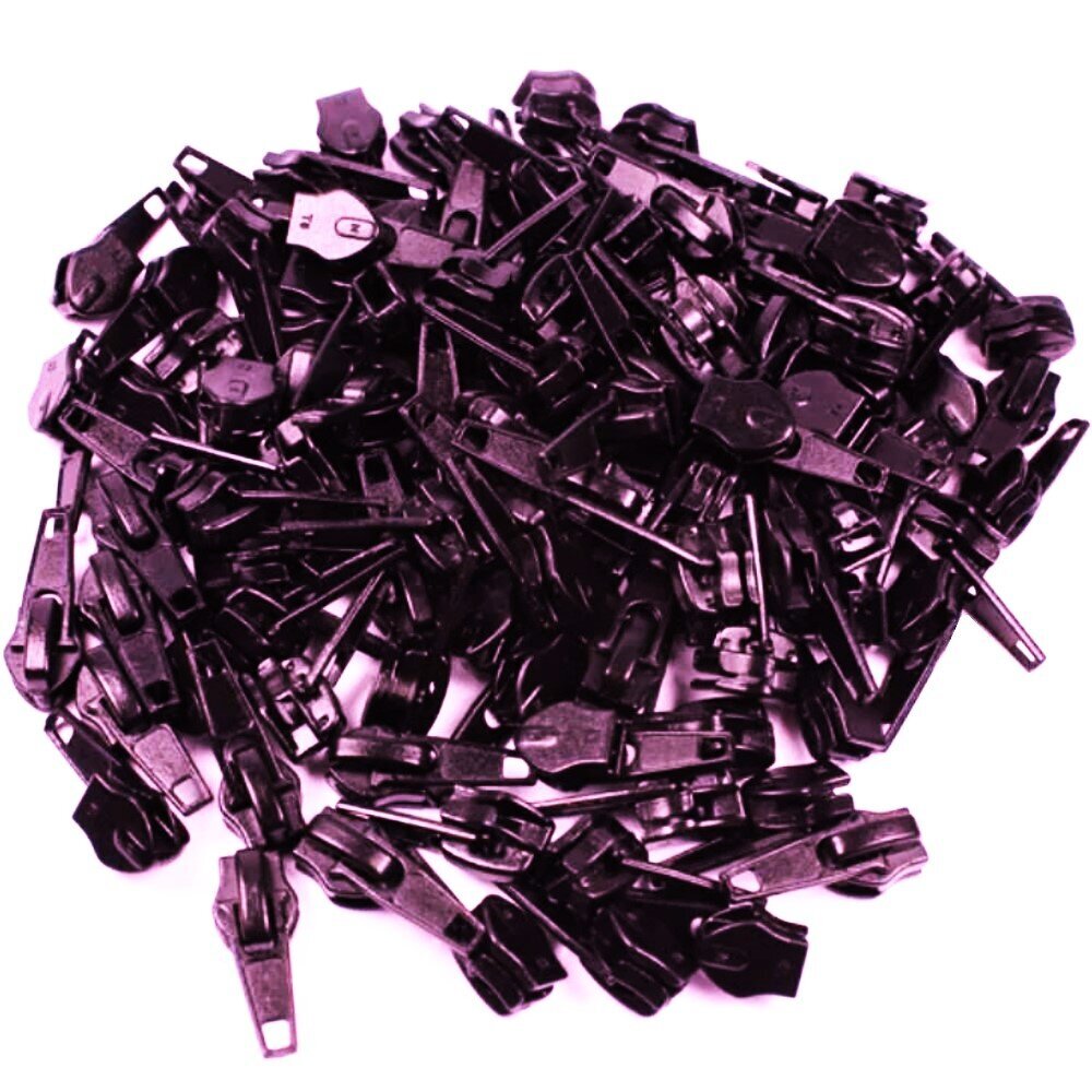Spiralinių užtrauktukų Nr.3 (4 mm) spynelės, 500 vnt, violetinės kaina ir informacija | Siuvimo reikmenys | pigu.lt