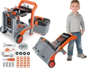 Įrankių vežimėlis ant ratų vaikams Black&Decker цена и информация | Игрушки для мальчиков | pigu.lt