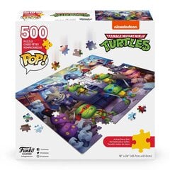 Dėlionė Nickelodeon POP! TMNT (Vėžliukai Nindzės), 500 vnt. kaina ir informacija | Dėlionės (puzzle) | pigu.lt