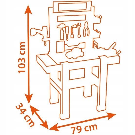 Vaikiškų dirbtuvių rinikys Black&Decker kaina ir informacija | Žaislai berniukams | pigu.lt