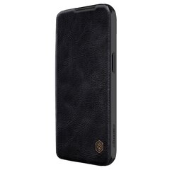 iPhone 15 Pro Nillkin Qin Pro Leather Flip Camera Cover Case - Brown цена и информация | Чехлы для телефонов | pigu.lt