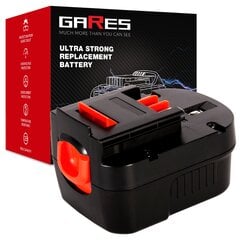 Аккумулятор Gares, 12V 2Ah, Milwaukee, M12 2239-21 цена и информация | Шуруповерты, дрели | pigu.lt