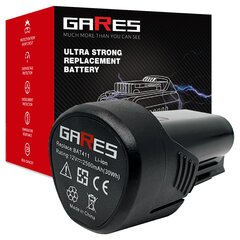 Аккумулятор Gares, 10,8V/12V 2,5Ah, Bosch, GBA цена и информация | Шуруповерты, дрели | pigu.lt