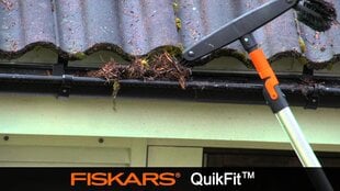 Насадка для очистки водостока Fiskars QuikFit цена и информация | Садовые инструменты | pigu.lt