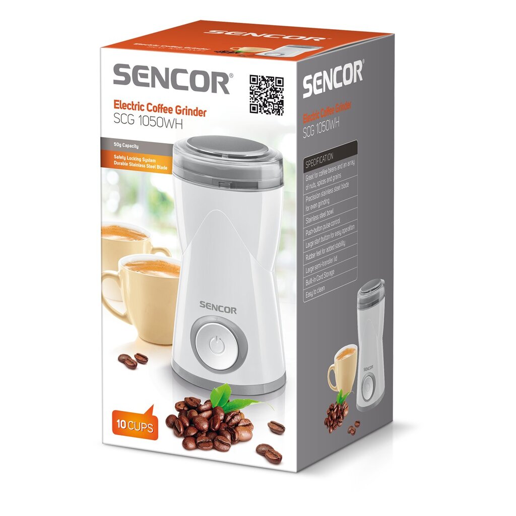 Sencor SCG1050WH kaina ir informacija | Kavamalės | pigu.lt