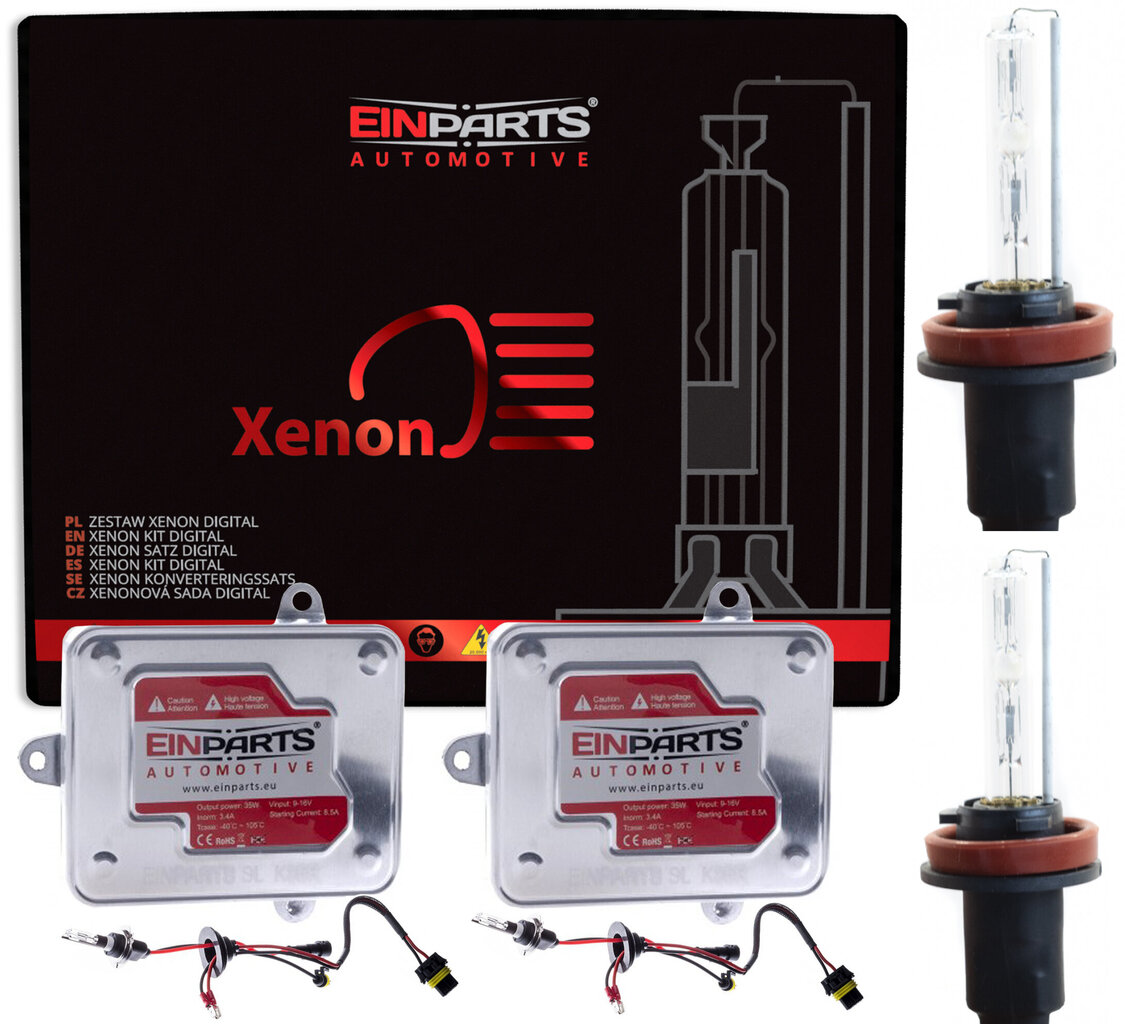 Įtampos keitiklio rinkinys EinParts H11 HID Xenon, 12V kaina ir informacija | Automobilių 12V el. priedai | pigu.lt