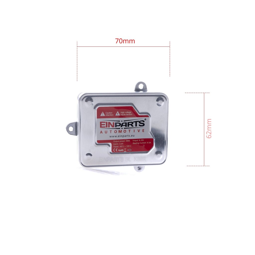 Įtampos keitiklio rinkinys EinParts H1 HID Xenon, 12V цена и информация | Automobilių 12V el. priedai | pigu.lt