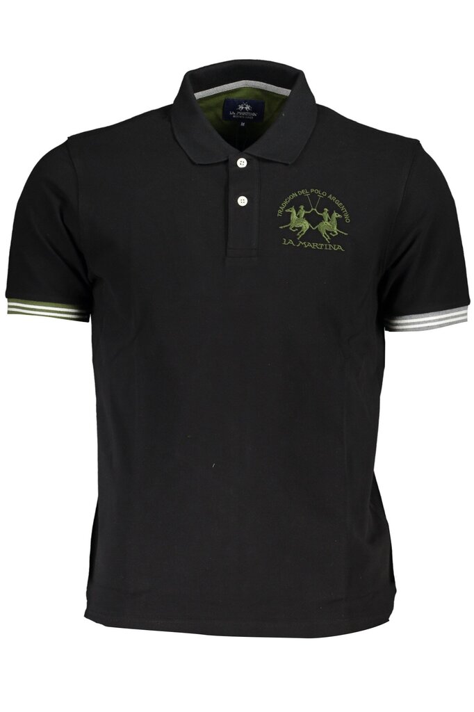 La Martina marškinėliai vyrams WMP009PK001, juodi kaina ir informacija | Vyriški marškinėliai | pigu.lt