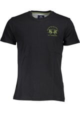 La Martina marškinėliai vyrams WMR004JS206, juodi kaina ir informacija | Vyriški marškinėliai | pigu.lt