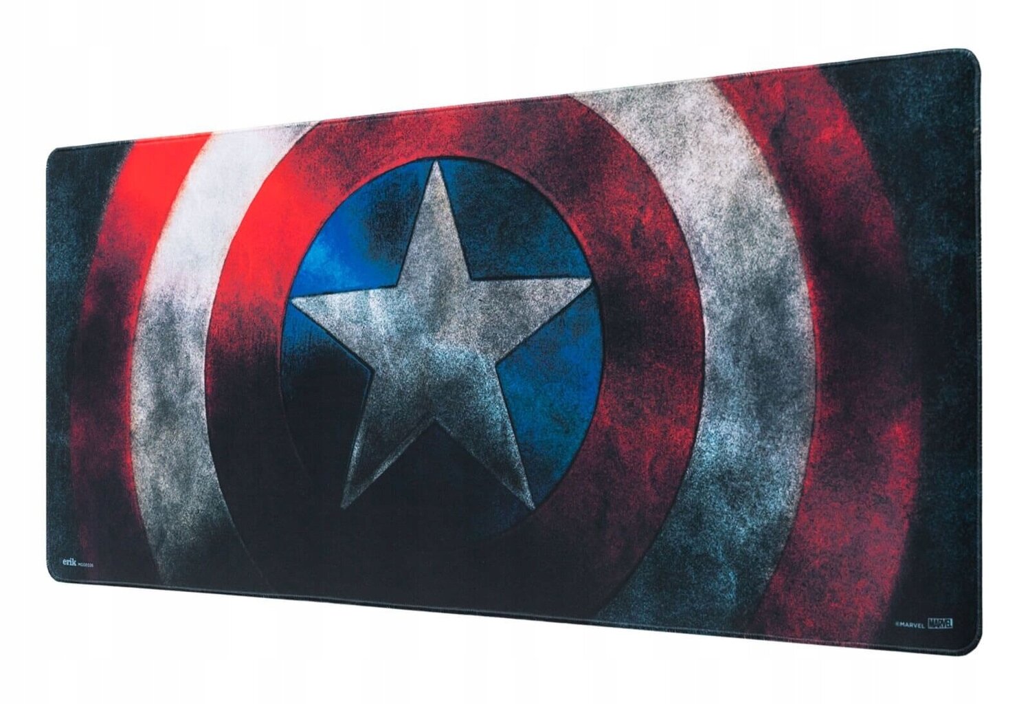 Pelės kilimėlis XXL Captain America Shield, 80 x 35 cm kaina ir informacija | Pelės | pigu.lt