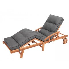 Удобная и простая в сборке подушка для садового кресла  Sales Core, 201x55x8 cm - графит цена и информация | Подушки, наволочки, чехлы | pigu.lt