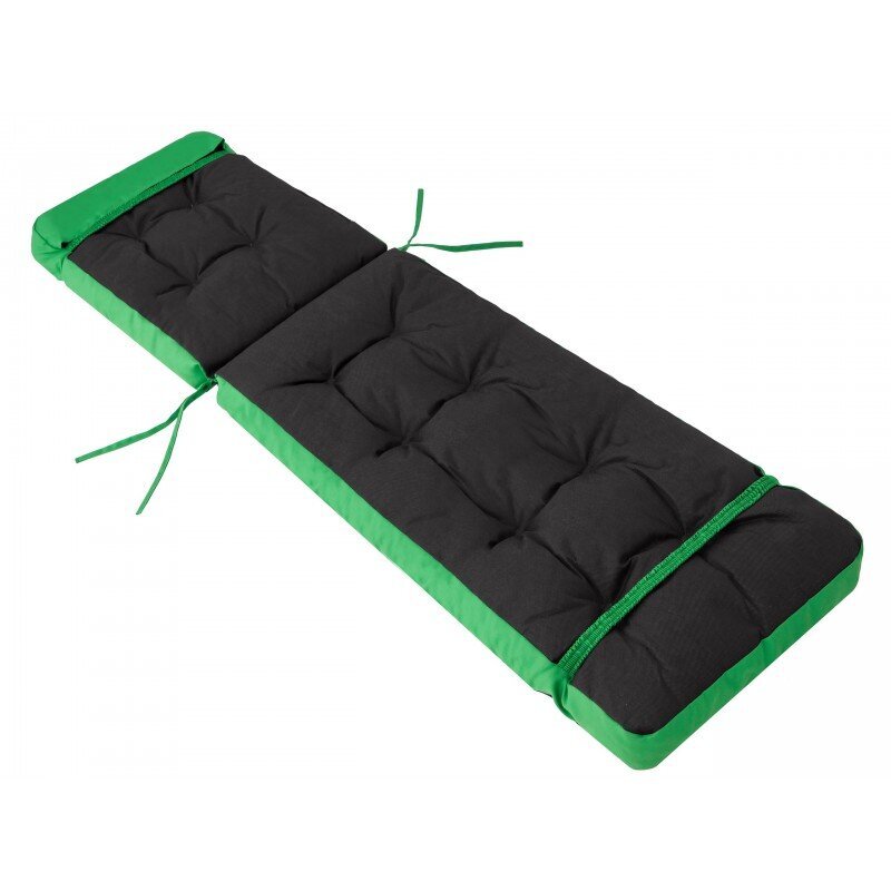 Pagalvėlė sodo gultui Sales Core, 201x55x8 cm, žalia цена и информация | Pagalvės, užvalkalai, apsaugos | pigu.lt