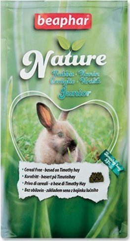 Pašaras triušiams Beaphar Nature Rabbit, 1250g kaina ir informacija | Graužikų ir triušių maistas | pigu.lt