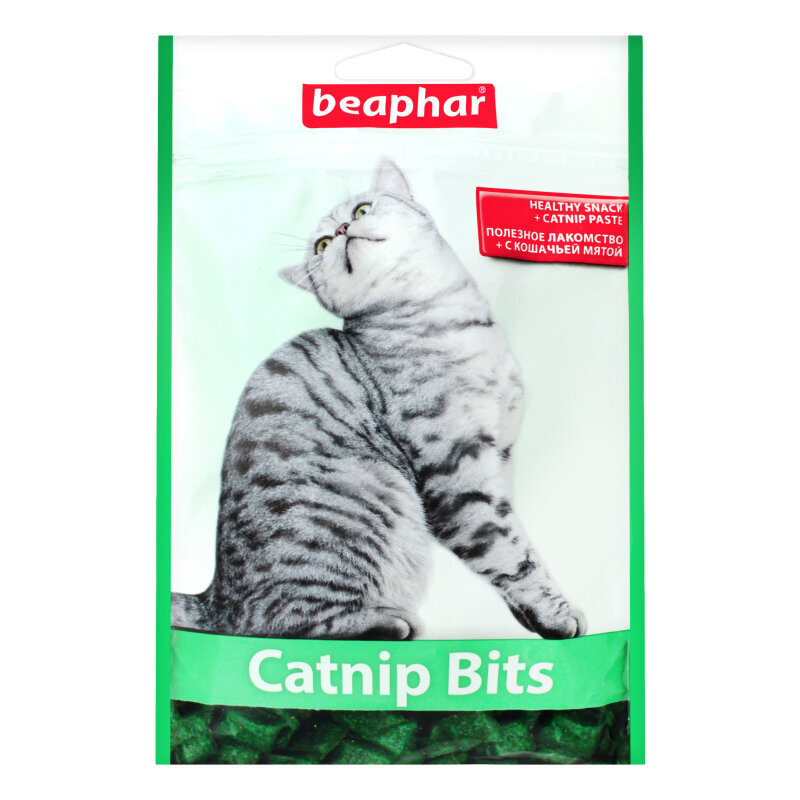 Beaphar Cat Nip Bits skanėstai katėms su katžole, 150g kaina ir informacija | Skanėstai katėms | pigu.lt