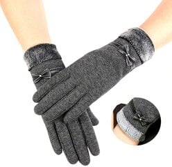 Женские зимние перчатки Р106, серые цена и информация | Женские перчатки | pigu.lt