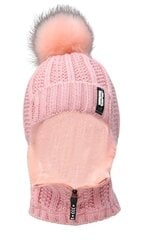 Шапка зимняя женская S112, розовая цена и информация | Женские шапки | pigu.lt
