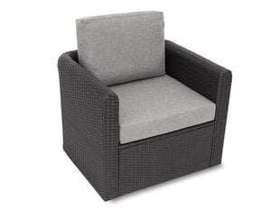 Удобный и модный комплект подушек для мебели из техноротанга Sales Core - пепельный цвет цена и информация | Подушки, наволочки, чехлы | pigu.lt