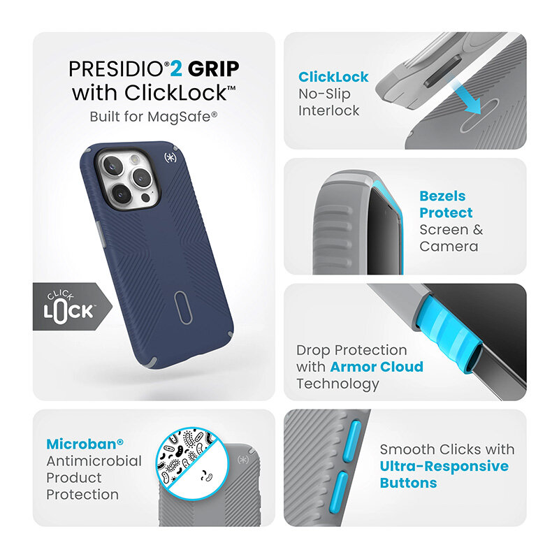 Speck Presidio2 ClickLock kaina ir informacija | Telefono dėklai | pigu.lt