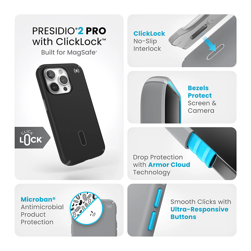 Speck Presidio2 Pro ClickLock kaina ir informacija | Telefono dėklai | pigu.lt