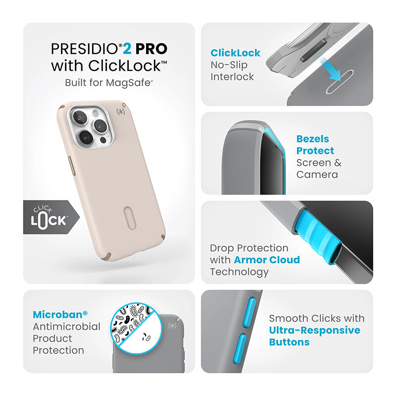 Speck Presidio2 Pro ClickLock цена и информация | Telefono dėklai | pigu.lt