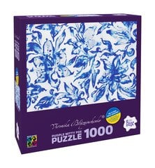 Dėlionė Purple Witty Fox Veronika Blyzniuchenko Lilies Blue Series, 1000d. kaina ir informacija | Dėlionės (puzzle) | pigu.lt